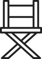 Director Chair icon vector image. Suitable for mobile apps, web apps and print media.