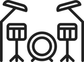 Drums icon vector image. Suitable for mobile apps, web apps and print media.