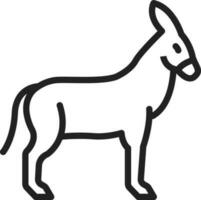 Donkey icon vector image. Suitable for mobile apps, web apps and print media.