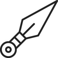 Kunai icon vector image. Suitable for mobile apps, web apps and print media.