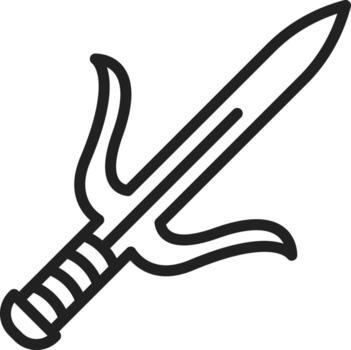 Sai icon vector image. Suitable for mobile apps, web apps and print media.