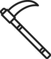 Scythe icon vector image. Suitable for mobile apps, web apps and print media.