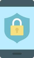 Secure Device icon vector image. Suitable for mobile apps, web apps and print media.