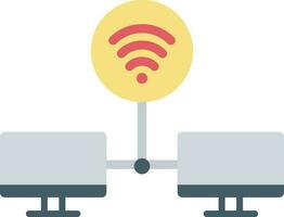 Shared Signals icon vector image. Suitable for mobile apps, web apps and print media.