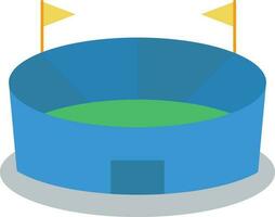 Stadium icon vector image. Suitable for mobile apps, web apps and print media.