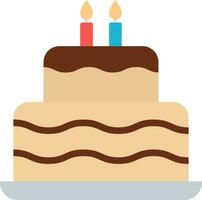 Two layered cake icon vector image. Suitable for mobile apps, web apps and print media.