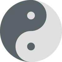 Yin Yang icon vector image. Suitable for mobile apps, web apps and print media.