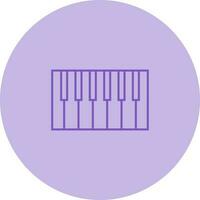 Piano Keyboard Vector Icon