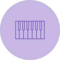 Piano Keyboard Vector Icon