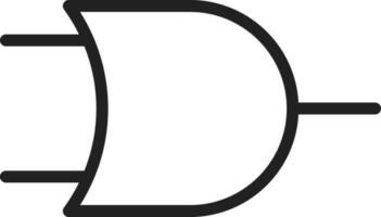 OR Gate icon vector image. Suitable for mobile apps, web apps and print media.