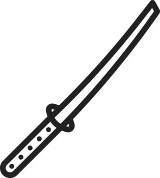 Ninjato icon vector image. Suitable for mobile apps, web apps and print media.