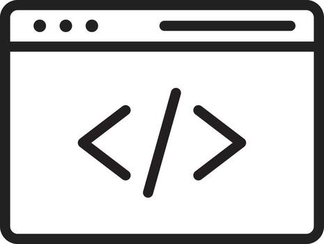 Programming icon vector image. Suitable for mobile apps, web apps and print media.
