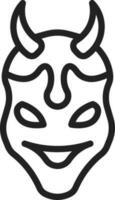 Oni icon vector image. Suitable for mobile apps, web apps and print media.