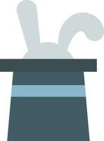 Rabbit in Hat icon vector image. Suitable for mobile apps, web apps and print media.