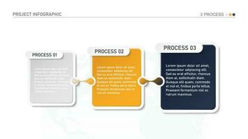 básico cuadrado infografía con 3 pasos, proceso o opciones vector