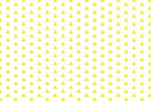 simple digonal abestrac small yeallow triangle polka dot pattern on white background. vector