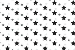 simple black and grey star polka dot pattern on white background. vector