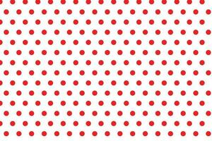 simple red polka dot pattern on white background. vector