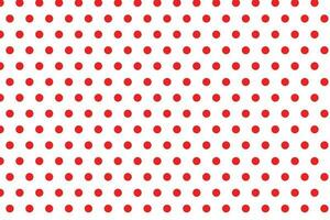 simple red polka dot pattern on white background. vector