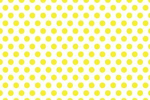 modern yellow polka dot pattern on white background.e vector