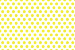 modern yellow polka dot pattern on white background.e vector