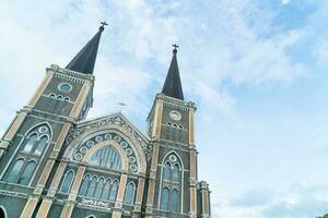 catedral de la inmaculada concepción en chanthaburi en tailandia foto