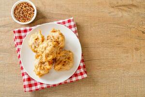 fried taro with sauce photo