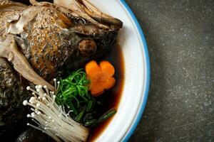 Boiled Fish Head with Soy Sauce photo