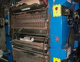 machines on a large printing plant factory, printing of books photo