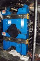 machines on a large printing plant factory, printing of books photo