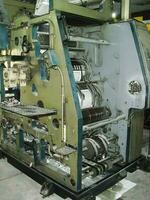 machines on a large printing plant factory, printing of books photo