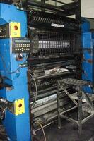 machines on a large printing plant factory, printing of books photo