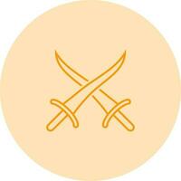 Sword Fighting Vector Icon