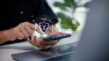 Cyber security and network protection with cybersecurity experts working on secure access internet to protect servers against cybercrime photo