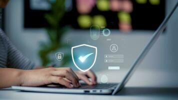 Cyber security and network protection with cybersecurity experts working on secure access internet to protect servers against cybercrime photo
