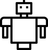 ilustración de vector de robot en un fondo. símbolos de calidad premium. iconos vectoriales para concepto y diseño gráfico.