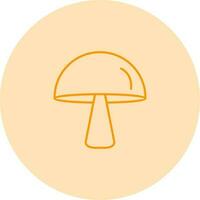 Single Mushroom Vector Icon