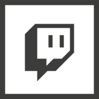 Twitch logo icon, social media icon png