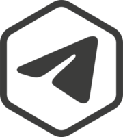 Telegram logo icon, social media icon png