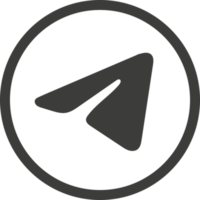 Telegram logo icon, social media icon png