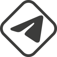 Telegram logo icon, social media icon png