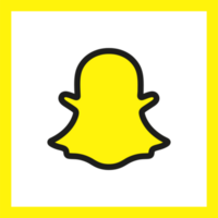 Snapchat logo icon, social media icon png