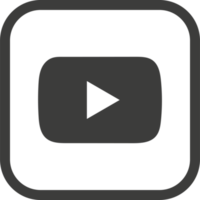 Youtube logo icône, social médias icône png
