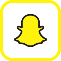 snapchat logotipo ícone, social meios de comunicação ícone png