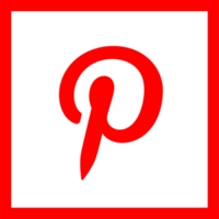 Pinterest logo icon, social media icon png