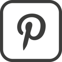 Pinterest logo icona, sociale media icona png