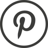 Pinterest logotyp ikon, social media ikon png