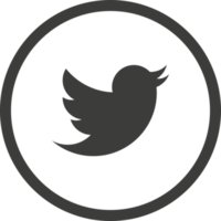 Twitter logo icône, social médias icône png