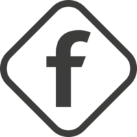 Facebook logo icon, social media icon png