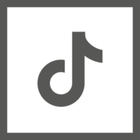 Tiktok logo icon, social media icon png